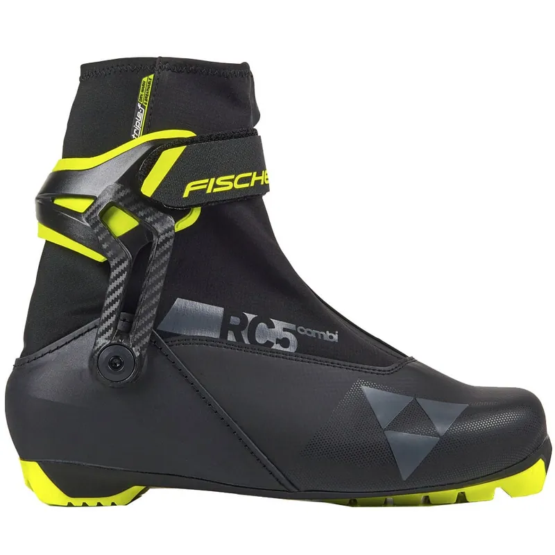 Fischer RC5 Combi Langlaufschuhe Black/Yellow-9