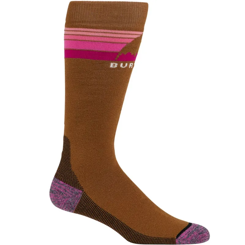 Burton Emblem Midweight Skisocken Chestnut Brown-9