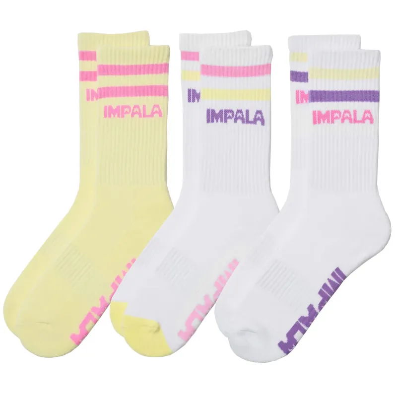 Impala Stripe 3 Pack Socken Petal-