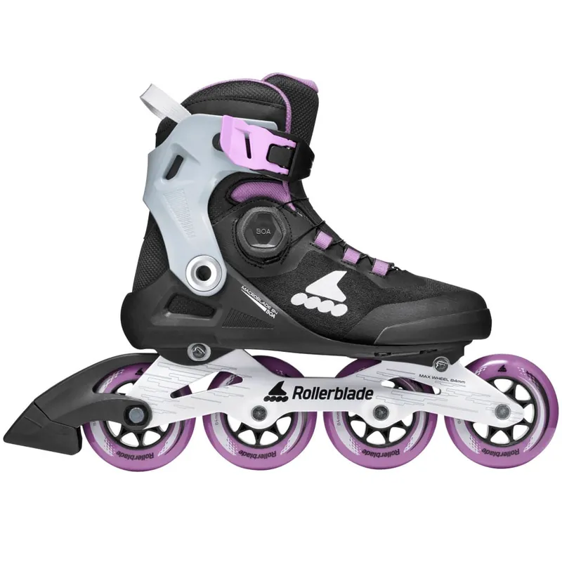 Rollerblade Macroblade 84 BOA Inline Skates Black/Lavender/Blue Star- 36.5/37 - Nur noch 1 auf Lager
