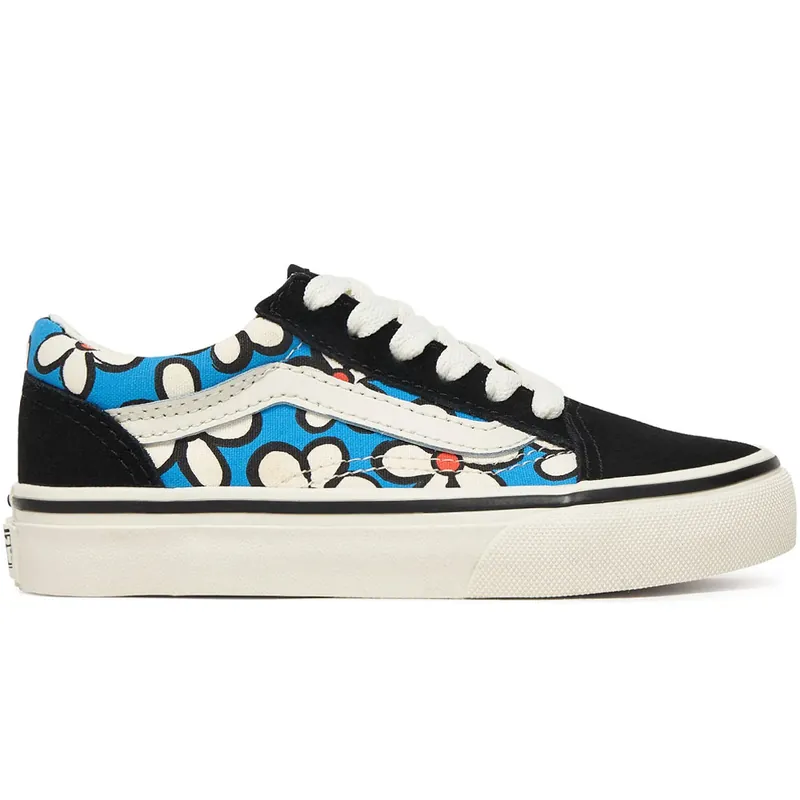 Vans Old Skool Sneaker Painted Floral/Bright Azure- 32