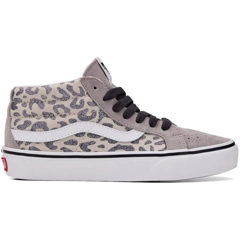 Vans SK8 Mid Sneaker Leopard Gray- 35 - Nur noch 1 auf Lager