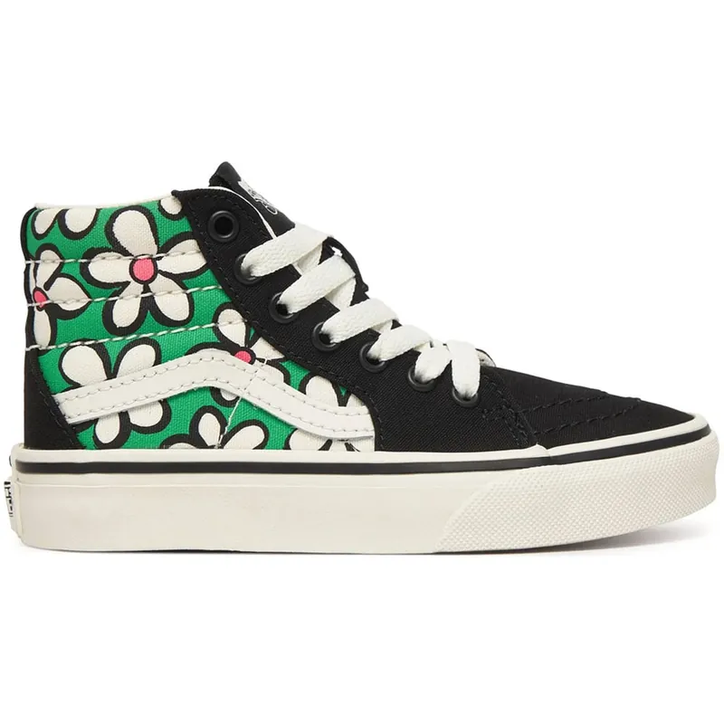 Vans SK8 Hi Sneaker Painted Floral/Vivid Verdant- 31.5