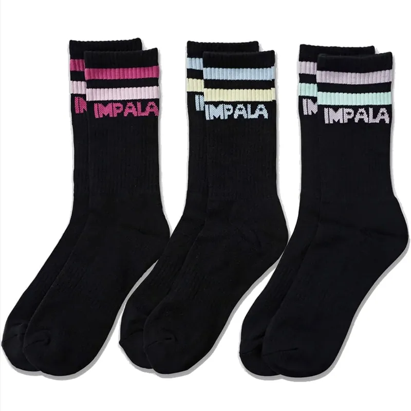 Impala Stripe 3 Pack Socken Black-