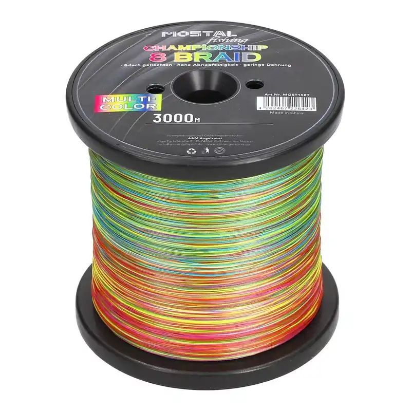 MOSTAL Championship 8 Braid 0.13mm Multicolor 3000m 8.50kg