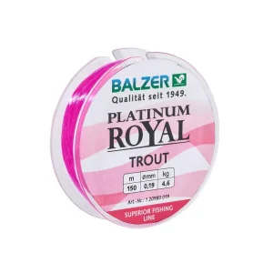 BALZER Platinum Royal Trout pink 150m 0,22mm monofile Nylon Angelschnur