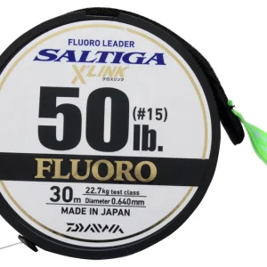 DAIWA Saltiga X'Link Fluorocarbon Leader transparent 0.235mm 3.60k monofile Angelschnur
