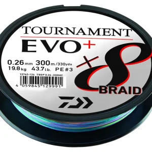 DAIWA Tournament X8 Braid Evo+ multi-color 0.16mm 12.20kg 1000m
