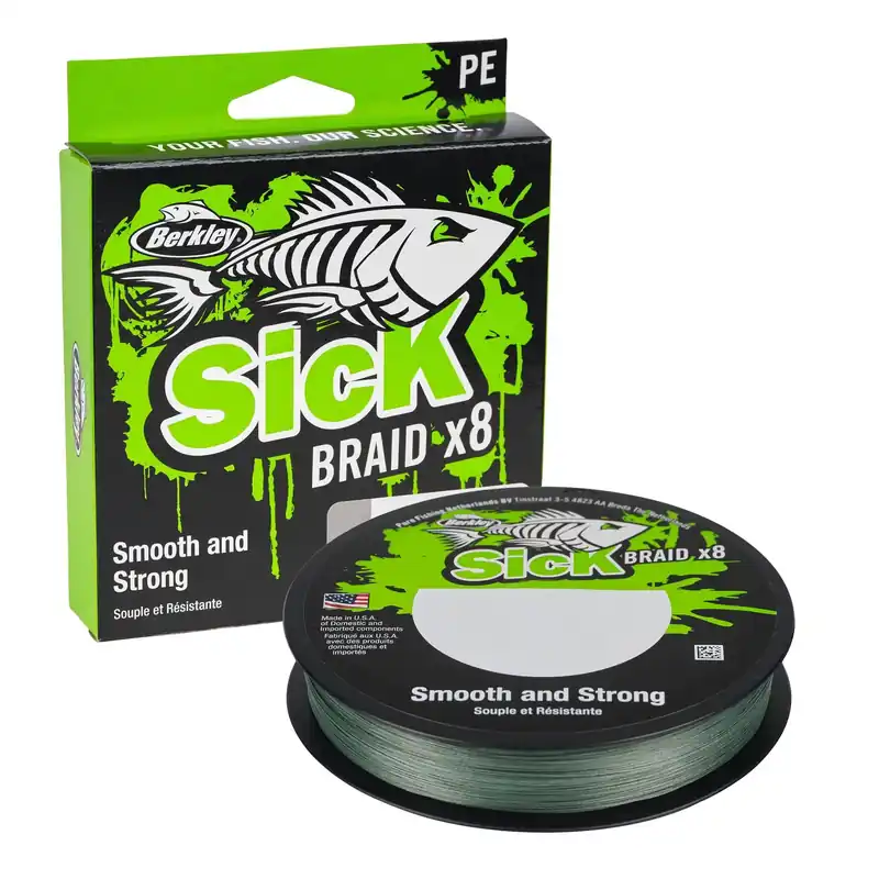 BERKLEY Sick Braid 8X Moss Green 0.19mm 300m 18kg