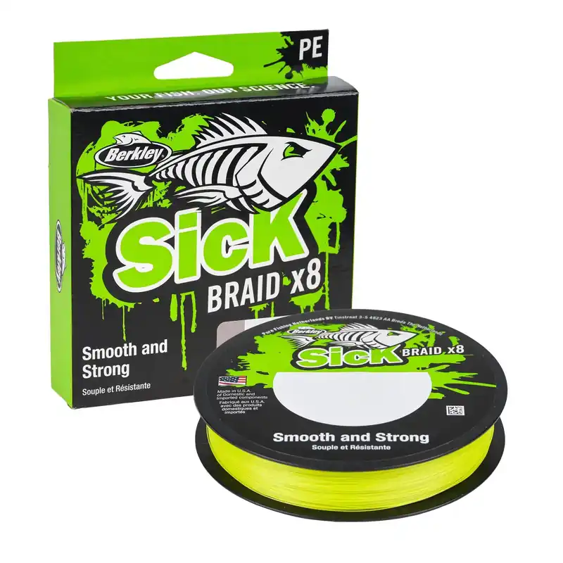 BERKLEY Sick Braid 8X Flame Green 0.19mm 300m 18kg