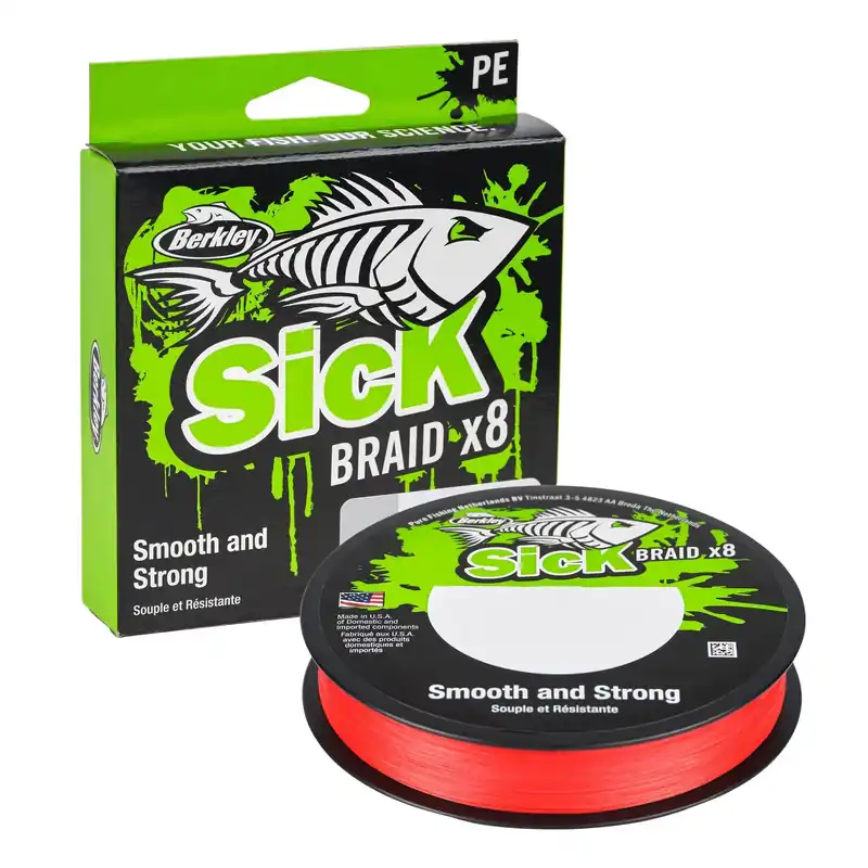 BERKLEY Sick Braid 8X Red 0.39 mm 270m 46.3kg
