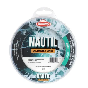 BERKLEY Nautil Boat Shockleader Clear 0.60mm 30m 18.9kg