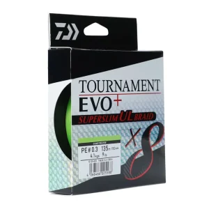 DAIWA Tournament X8 Braid EVO+ SUPERSLIM UL chartreuse 4.10kg 135m