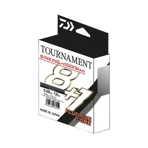 DAIWA Sinking Feeder Braid steel grey 0.12mm 135m geflochtene Angelschnur