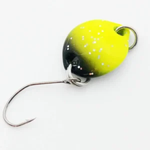 EFT Trout Tear Spoon 1,5g perl-yellow black glitter