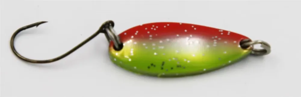 EFT Trout Dipper Spoon 3.5g red green glitter
