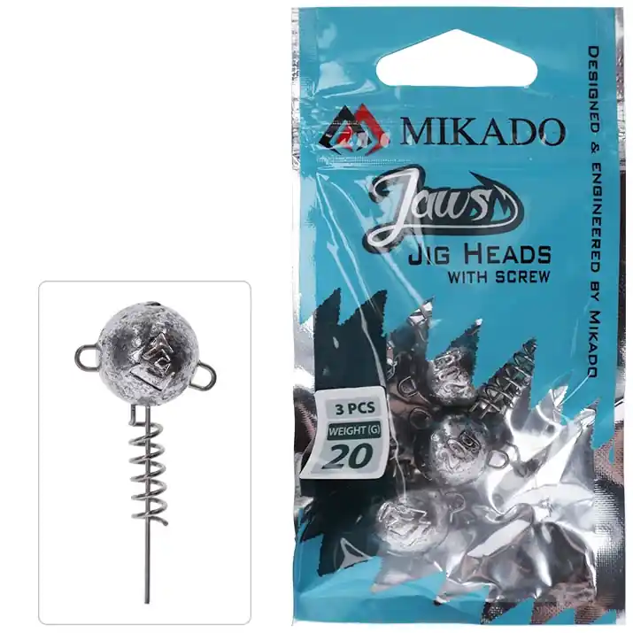 MIKADO Bleikopf - Jaws Mit Schraube 5g - 3st