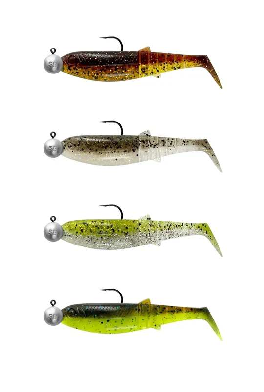SAVAGE GEAR Cannibal Shad 8cm 5g Clear Water Mix 4st
