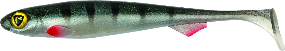 FOX RAGE Slick Shad Ultra UV 13cm / 5" Lemontiger x 4