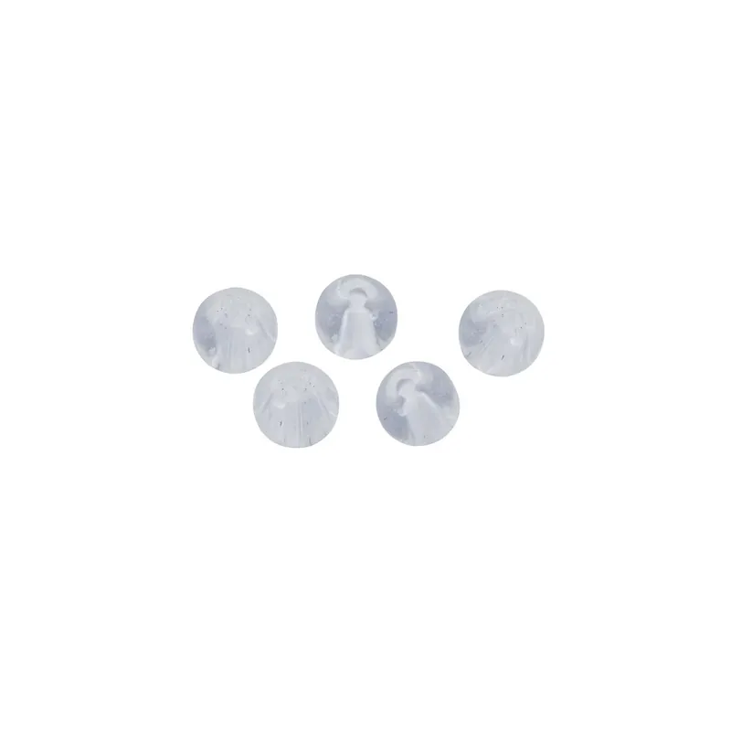 BERKLEY Transparent Glass Beads 6mm - 5pcs