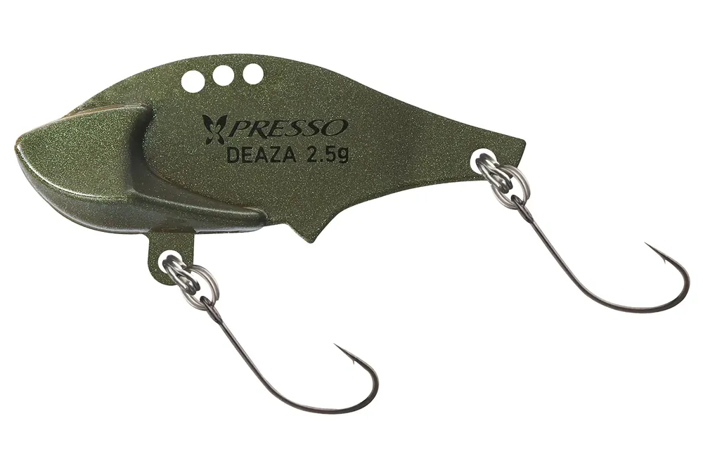 DAIWA Presso Deaza pearl olive/pearl ivory 3.1cm 2.5g Spezial-Blinker