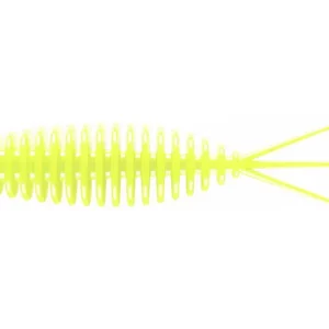 LIBRA LURES Turbo Worm 56 Cheese 006-Hot Yellow 8st, Forellenköder, schwimmend und aromatisiert