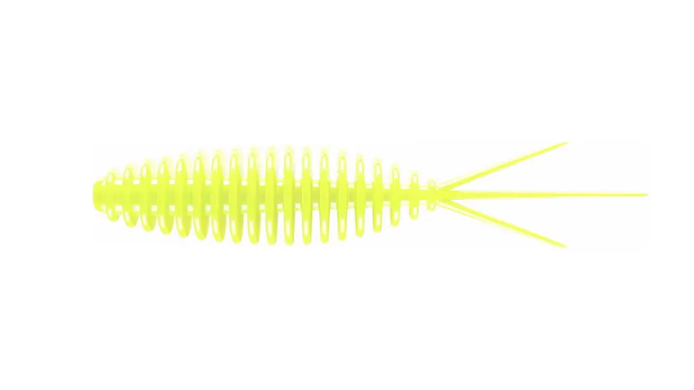 LIBRA LURES Turbo Worm 56 Cheese 006-Hot Yellow 8st, Forellenköder, schwimmend und aromatisiert