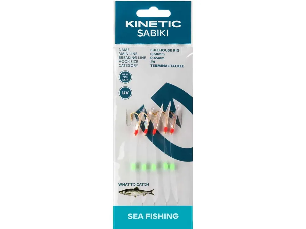 KINETIC Sabiki FullHouse #4 Fishskin Heringsvorfach