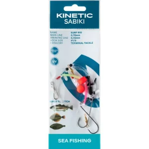 KINETIC Sabiki Surf #1/0 Red/Pearl Brandungsvorfach