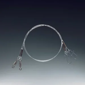 BALZER Fluorocarbon Vorfach mit Snap und Tonne 0,25mm, 50cm