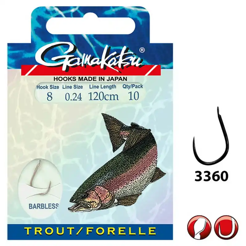 GAMAKATSU Trout Barbless 4 60cm
