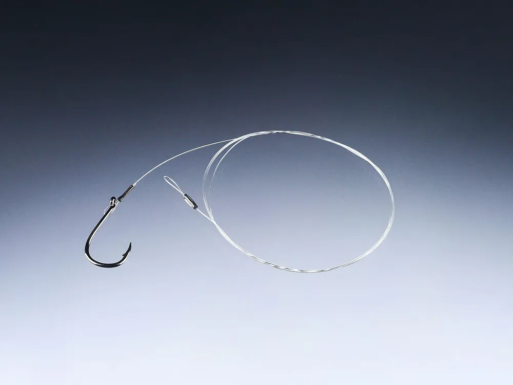BALZER Zander Fluorocarbon-Vorfach mit Einzelhaken, Gr. 2/0, 0,33m