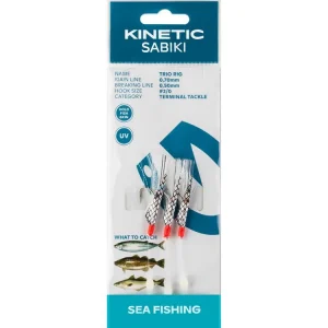KINETIC Sabiki Trio #2/0 White Flash Dorschvorfach