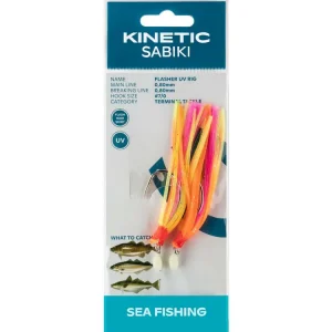 KINETIC Sabiki Flasher UV #7/0 Orange/Yellow/Pink Dorschvorfach