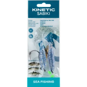 KINETIC Sabiki Twister XL Tail #8/0 Blue/Silver Dorschvorfach