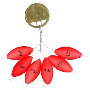 SPRO Trout Master Rugby Pilots Red 10X20mm 6st