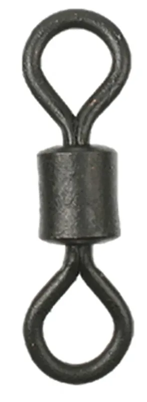 MIKADO Rollerwirbel - Nr. 2/0 - 80kg Schwarz Matt - 5st