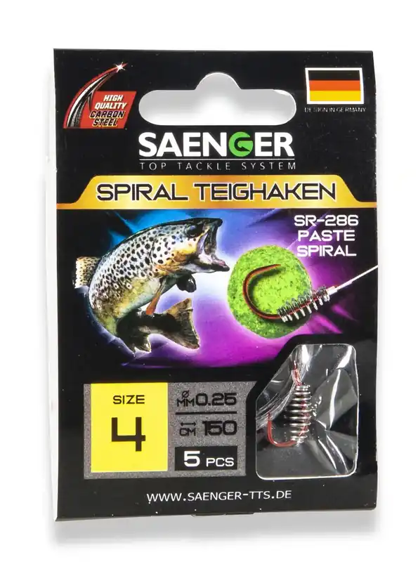 SÄNGER Spiral Teighaken SR-286 150cm 4 / 5pcs.