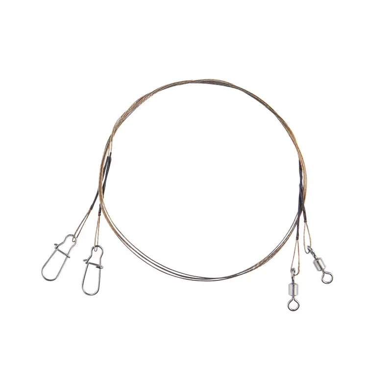 BALZER 1x7 Niroflex Karabiner/Wirbel 25cm 6kg 2st