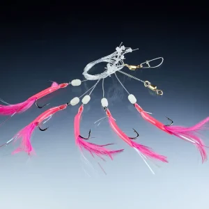 BALZER Makrelen-/Wittling System, pink, mit 5 Haken 4/0 1st