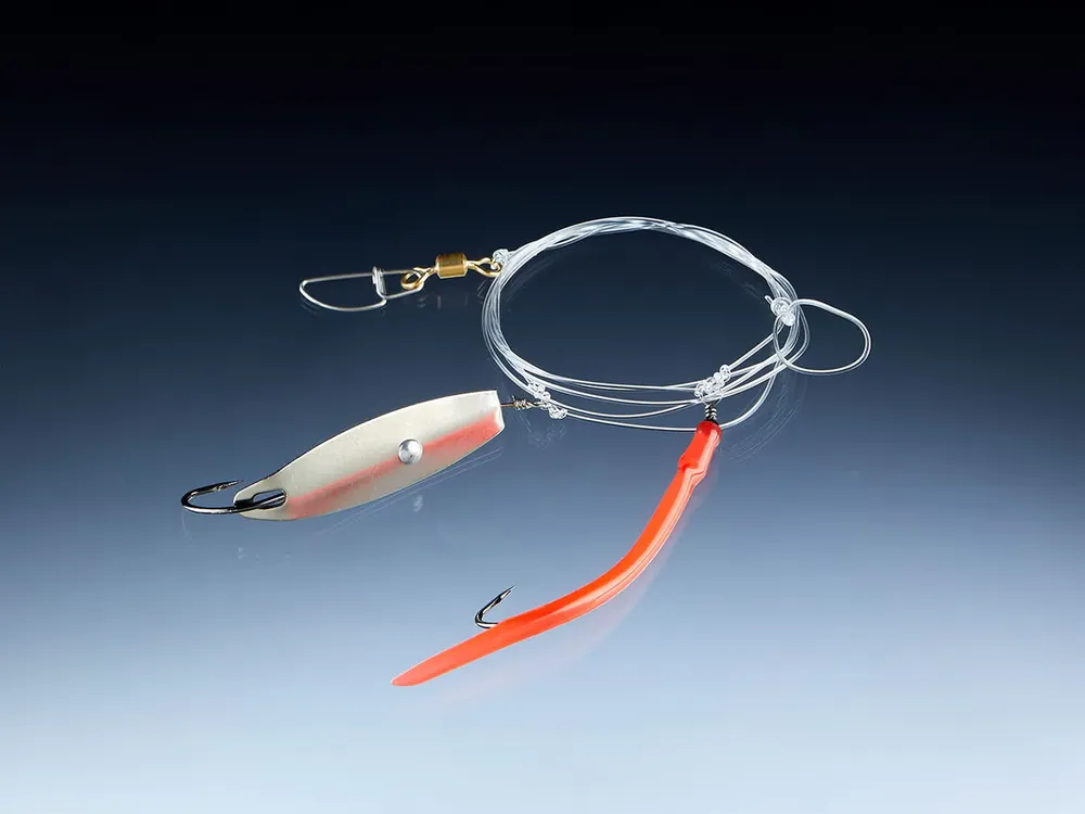 BALZER Gummi Makk-Dorschblinker System, japanrot 6/0 1st