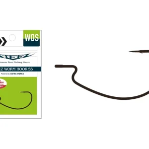 DAIWA Steez Worm Hook Wide Offset #5/0 5Stk. Wide Offset Einzelhak