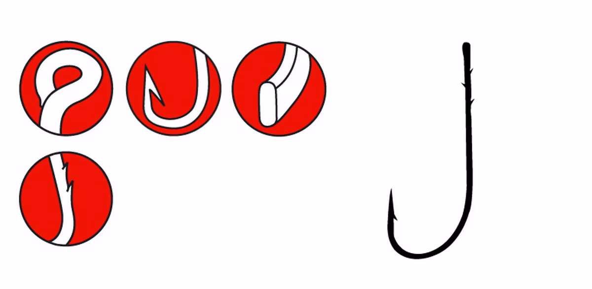 GAMAKATSU Hook Worm 31 1 SPR Black