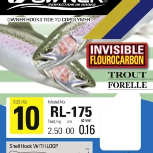 Owner Forelle RL-175 blau Fluorocarbon 150cm 12
