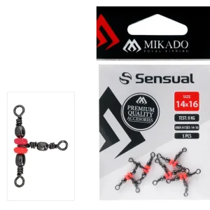 MIKADO Tönnchenwirbel - Kreuz Mit Perlen - Größe 12/14 BN - 5st