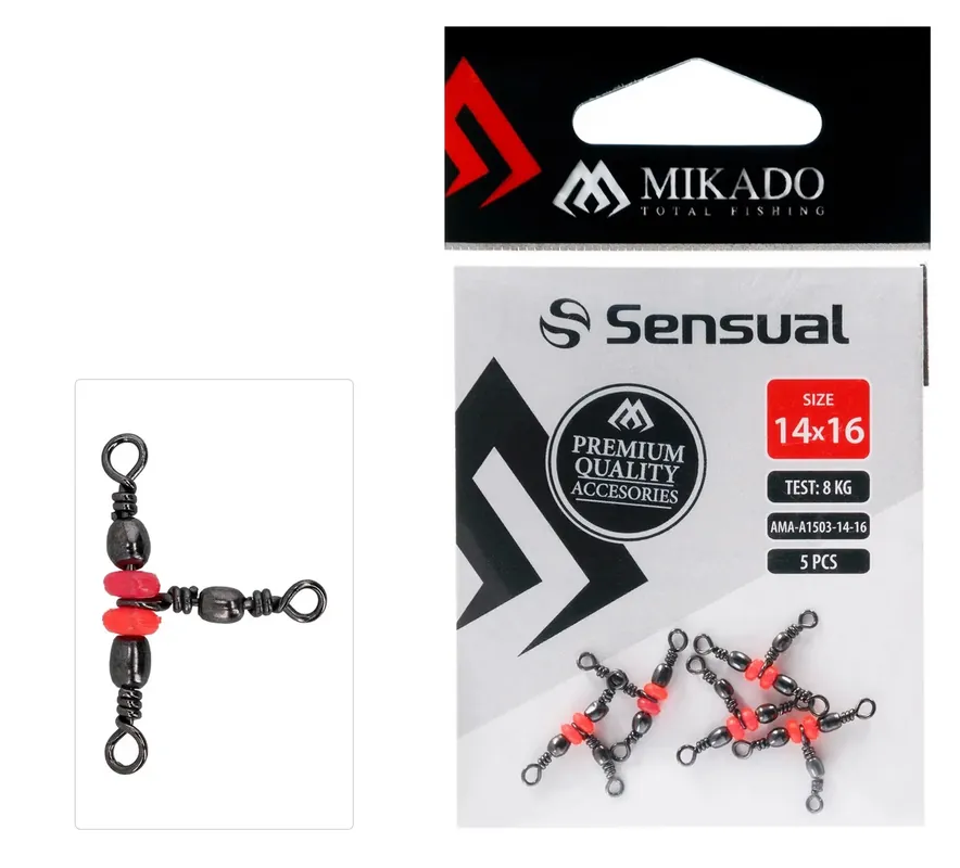 MIKADO Tönnchenwirbel - Kreuz Mit Perlen - Größe 12/14 BN - 5st