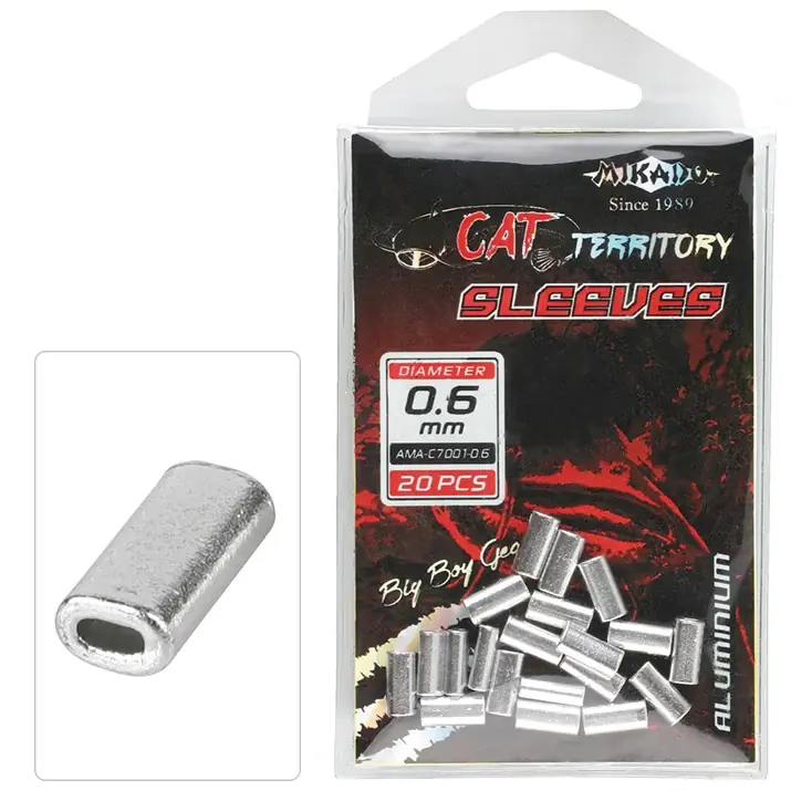 MIKADO Crimp-Hülse - Aluminium - Größe 0.6mm - 20 Stck