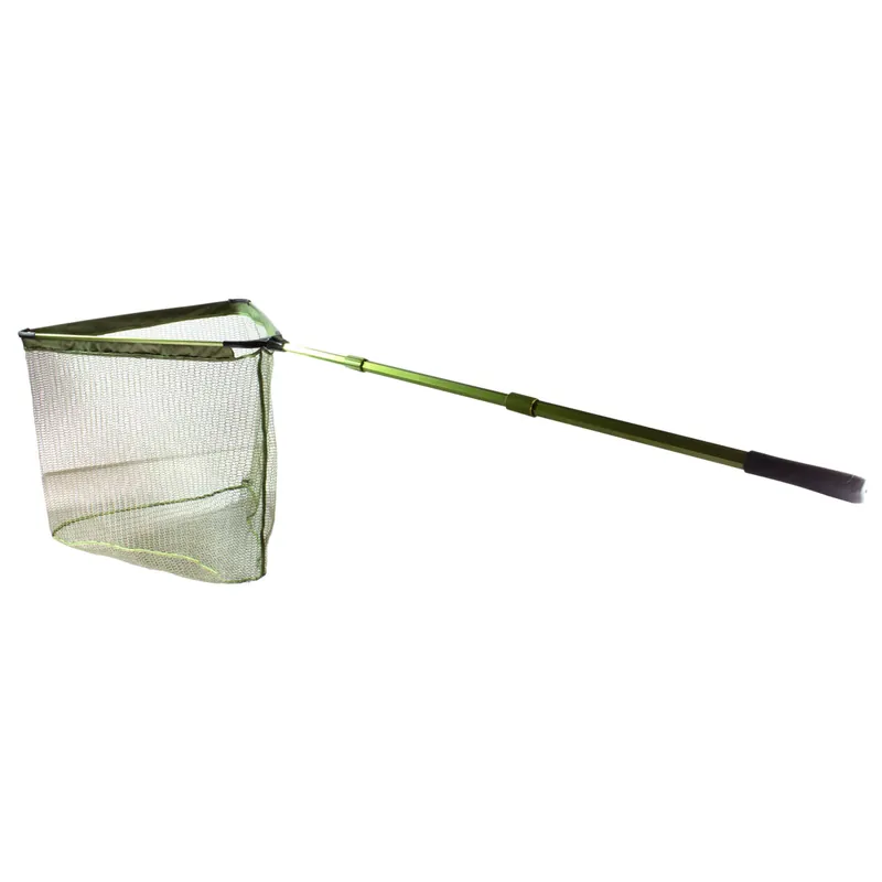 Klappkescher 3-Teilig Metallgelenk 2,20m 70x70cm gummiert