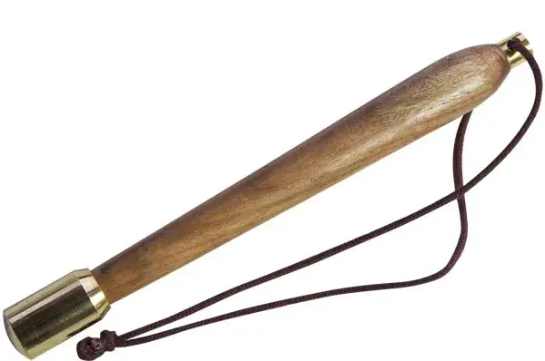 Schlagholz mit Messingkopf 18cm 80g