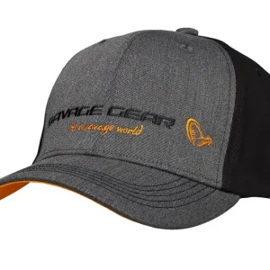 SAVAGE-GEAR Strike Cap Onesize Grey Melange/Black